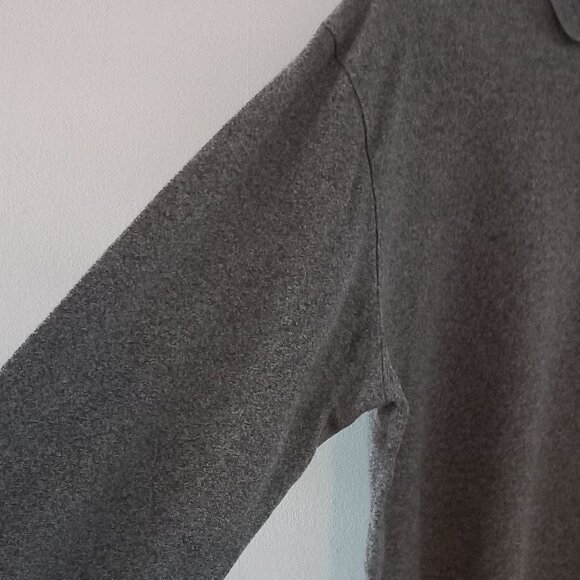 POLO RALPH LAUREN grey marl long sleeve polo shirt - Picture 8 of 11